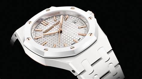 white ceramic audemars piguet|audemars piguet royal oak 34mm.